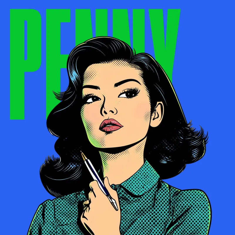 Penny, SEO Blog Writer character illustration